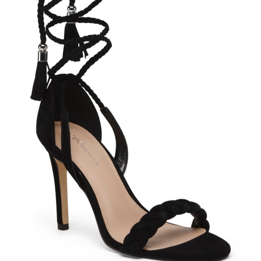 BCBG suede heels